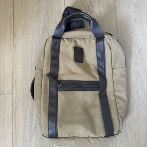 Men's Tan and Brown Backpack